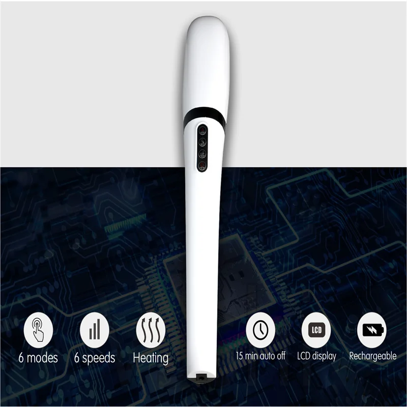 Massage Hammer Electric Vibration Infrared with 6 Heads - Image 5