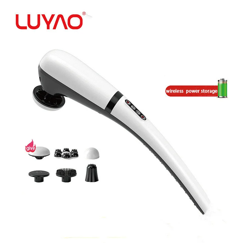 Massage Hammer Electric Vibration Infrared with 6 Heads