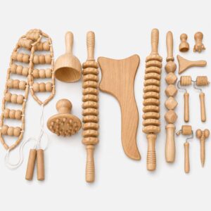 Premium Maderotherapy Wooden Tools 14 In 1