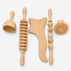 Premium Maderotherapy Wooden Tools 5 In 1