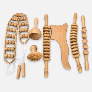 Premium Maderotherapy Wooden Tools 7 In 1