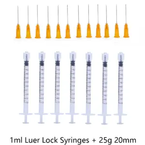 1ml Luer Lock Syringes 25G x 1"