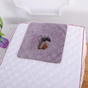 Face Towel with Hole SPA Massage Table 35*35 cm