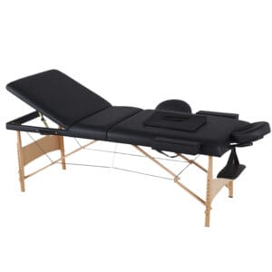 Portable Wooden Treatment Chariot 3 Sections, 60cm Wide, 8cm Padding