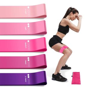 Full Pink Resistance Band Set of 5